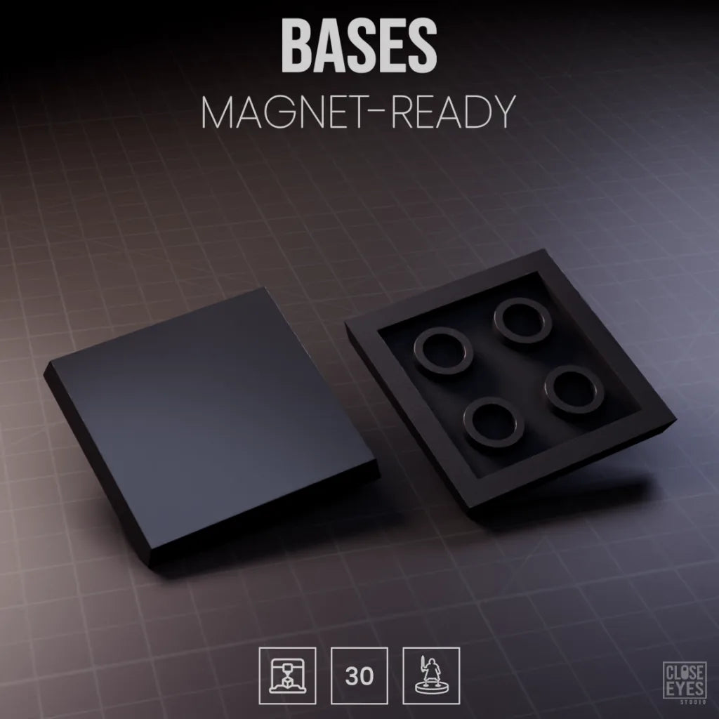 Accessories Bases Square 30mm Magnet Ready