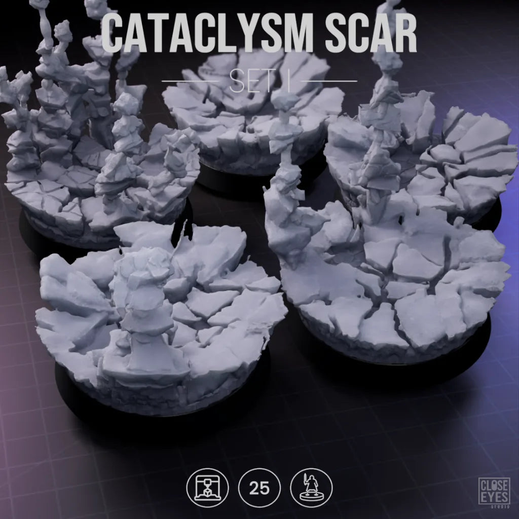 Arcane Cataclysm Scar Round 25mm Set I
