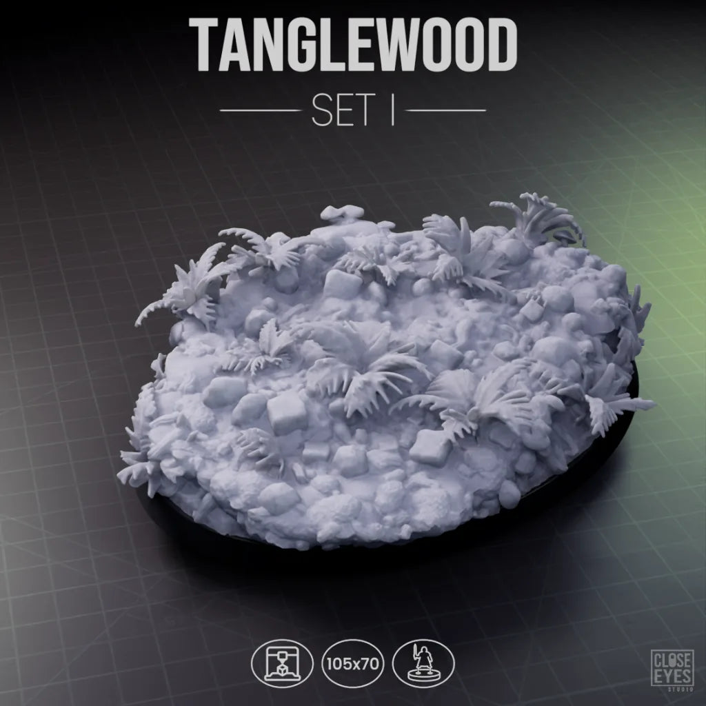 Forest Tanglewood Oval 105x70mm Set I