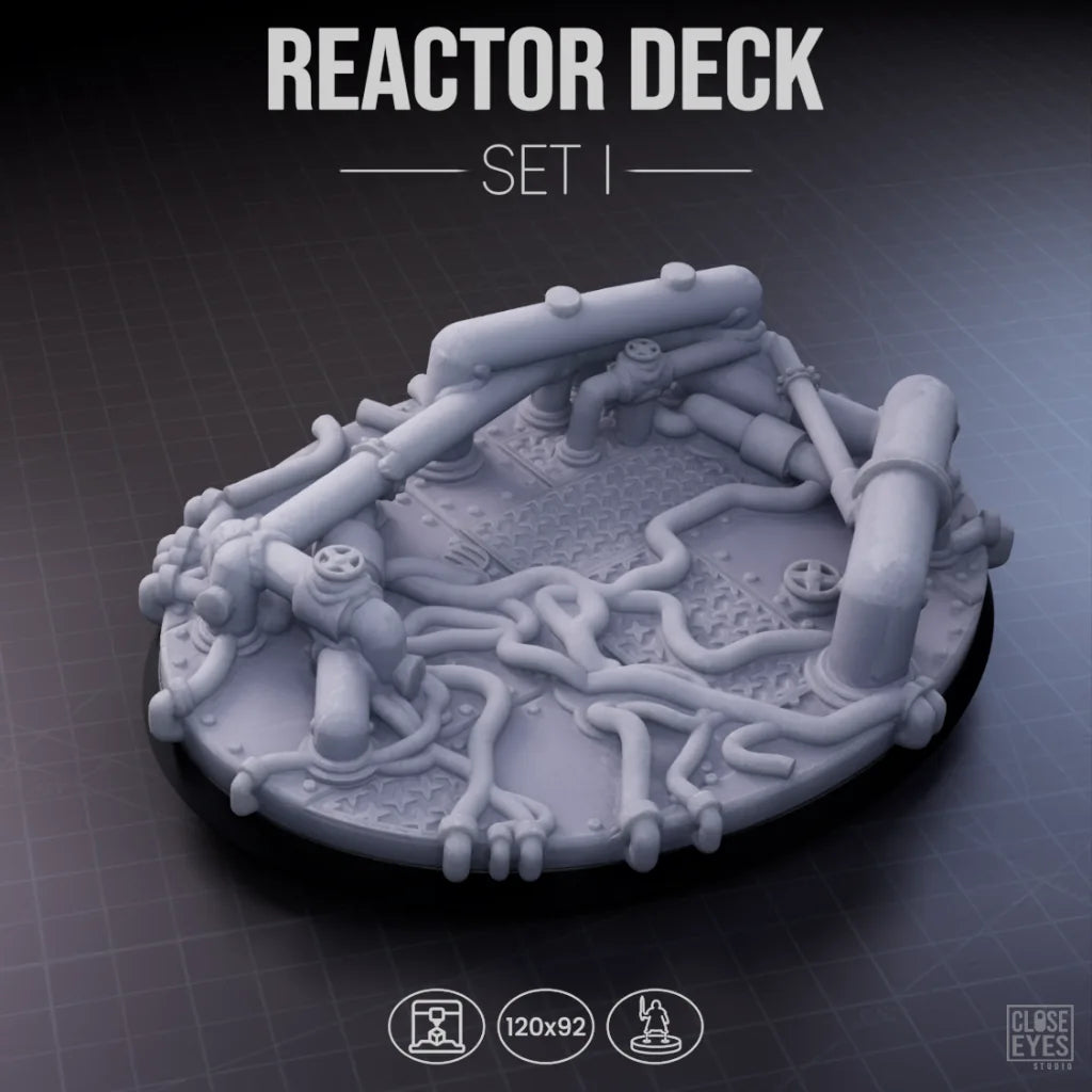 Industrial Reactor Deck Oval 120x92mm Set I