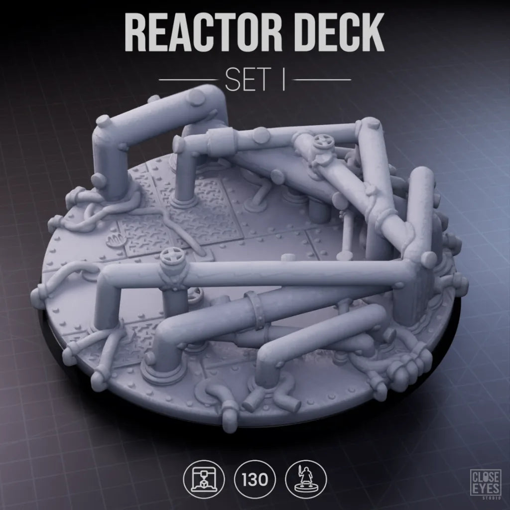 Industrial Reactor Deck Round 130mm Set I