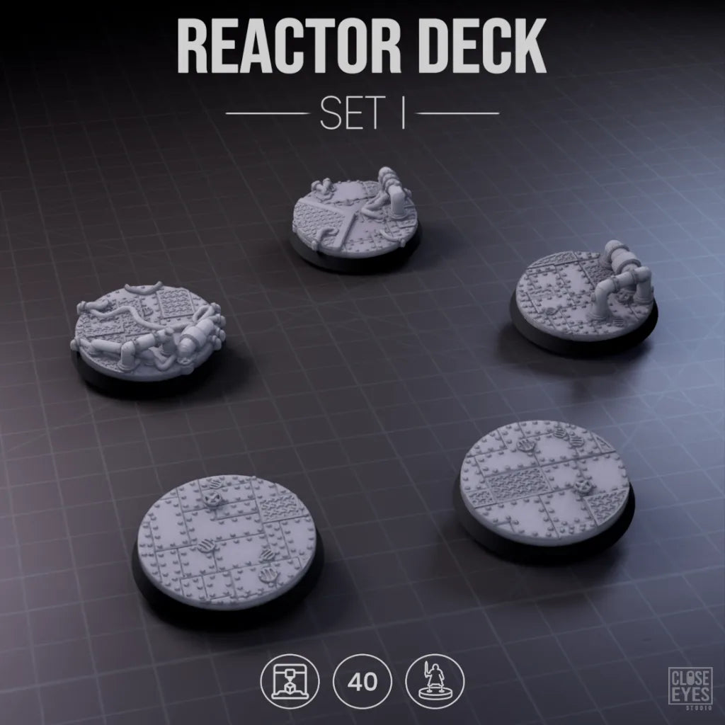 Industrial Reactor Deck Round 40mm Set I
