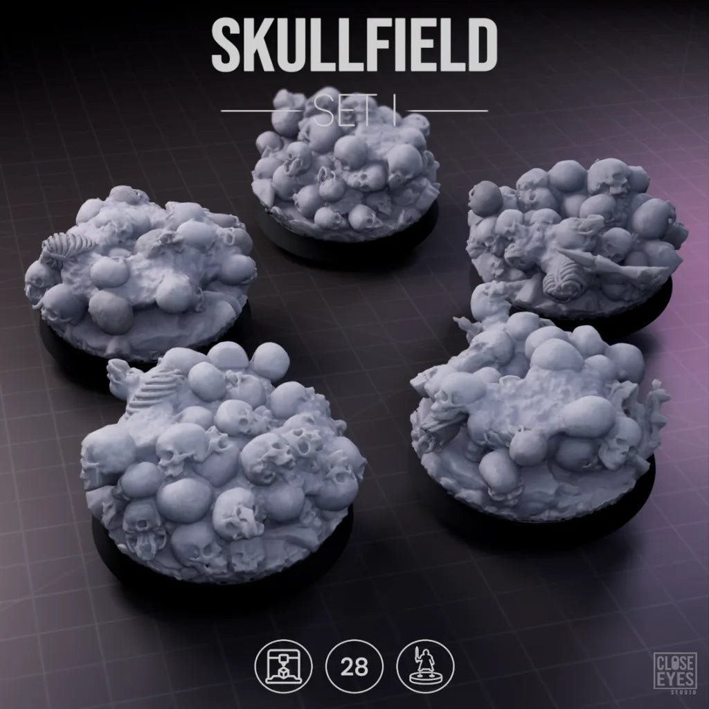 Ossuary Skullfield Round 28mm Set I