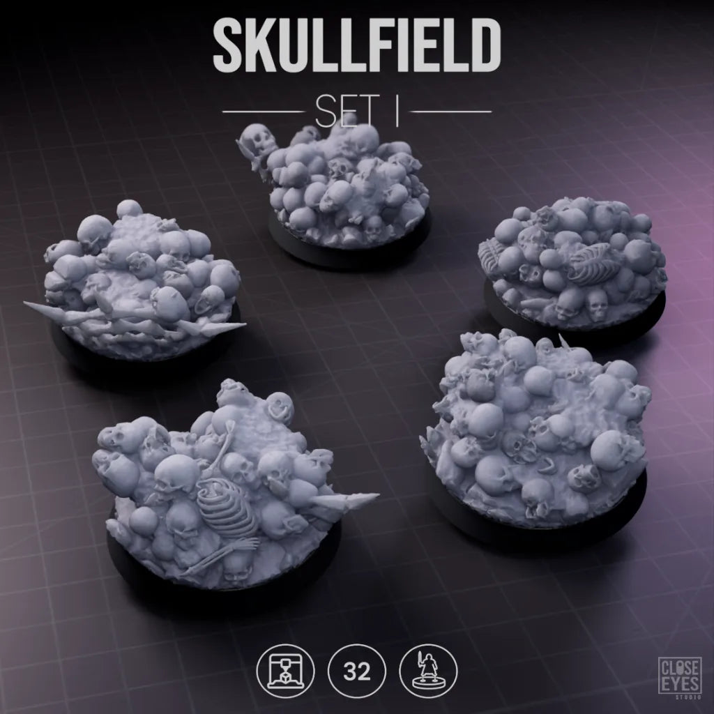Ossuary Skullfield Round 32mm Set I