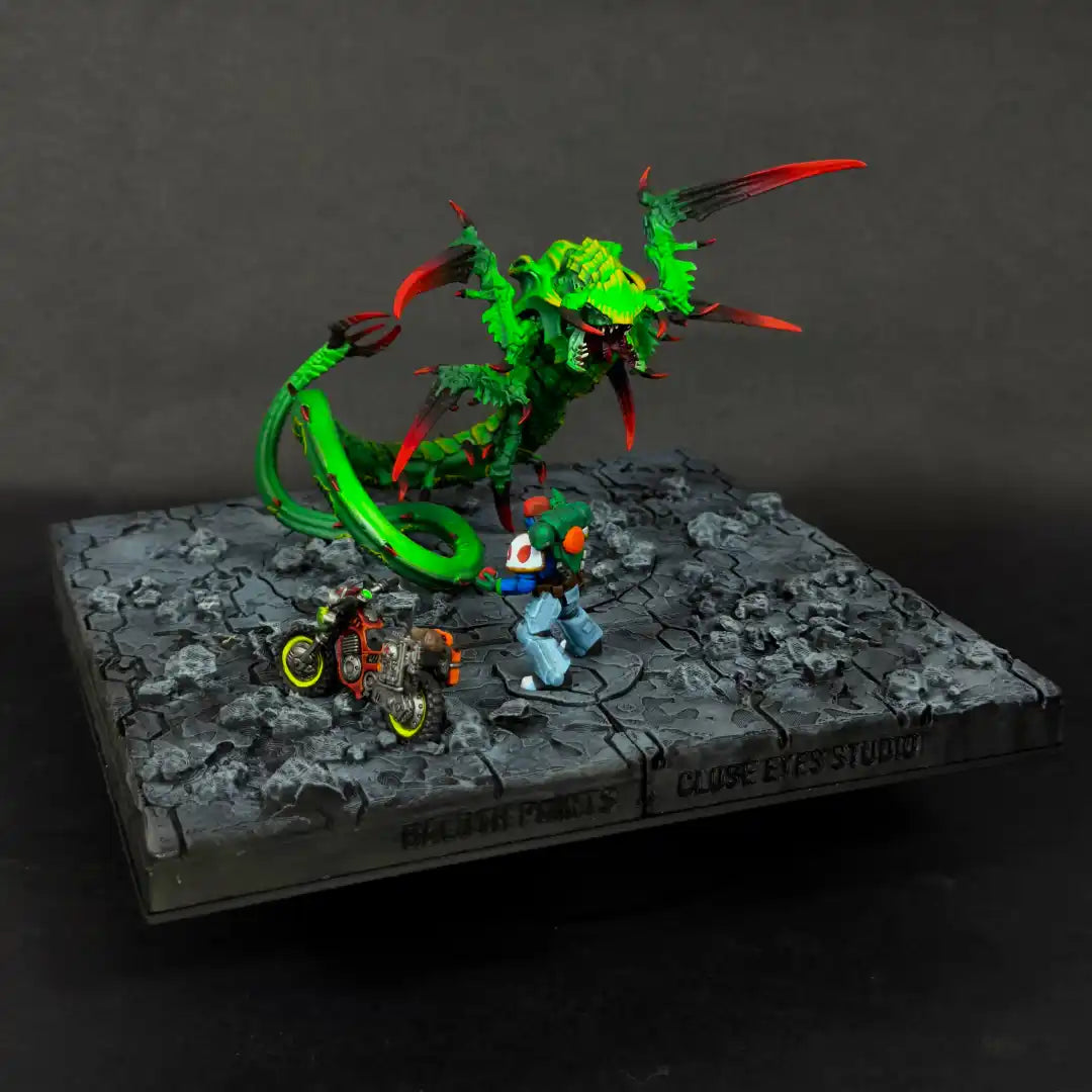 Collabs Red Terror Display Board by Baloth Paints