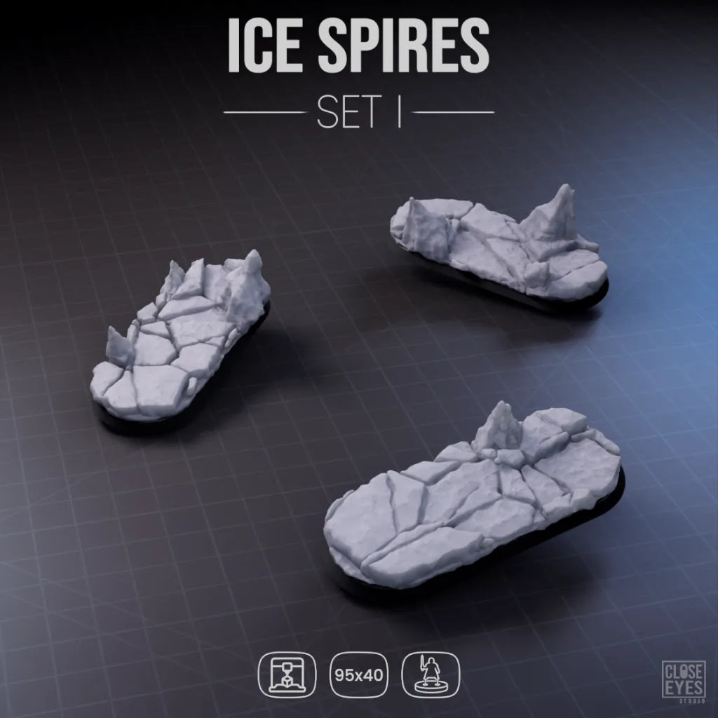 Snow And Ice Ice Spires Elongated 95x40mm Set I