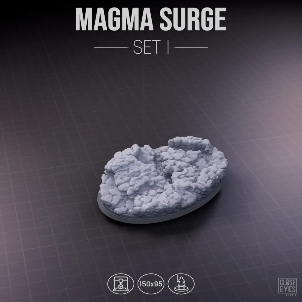 Volcanic Magma Surge Oval 150x95mm Set I
