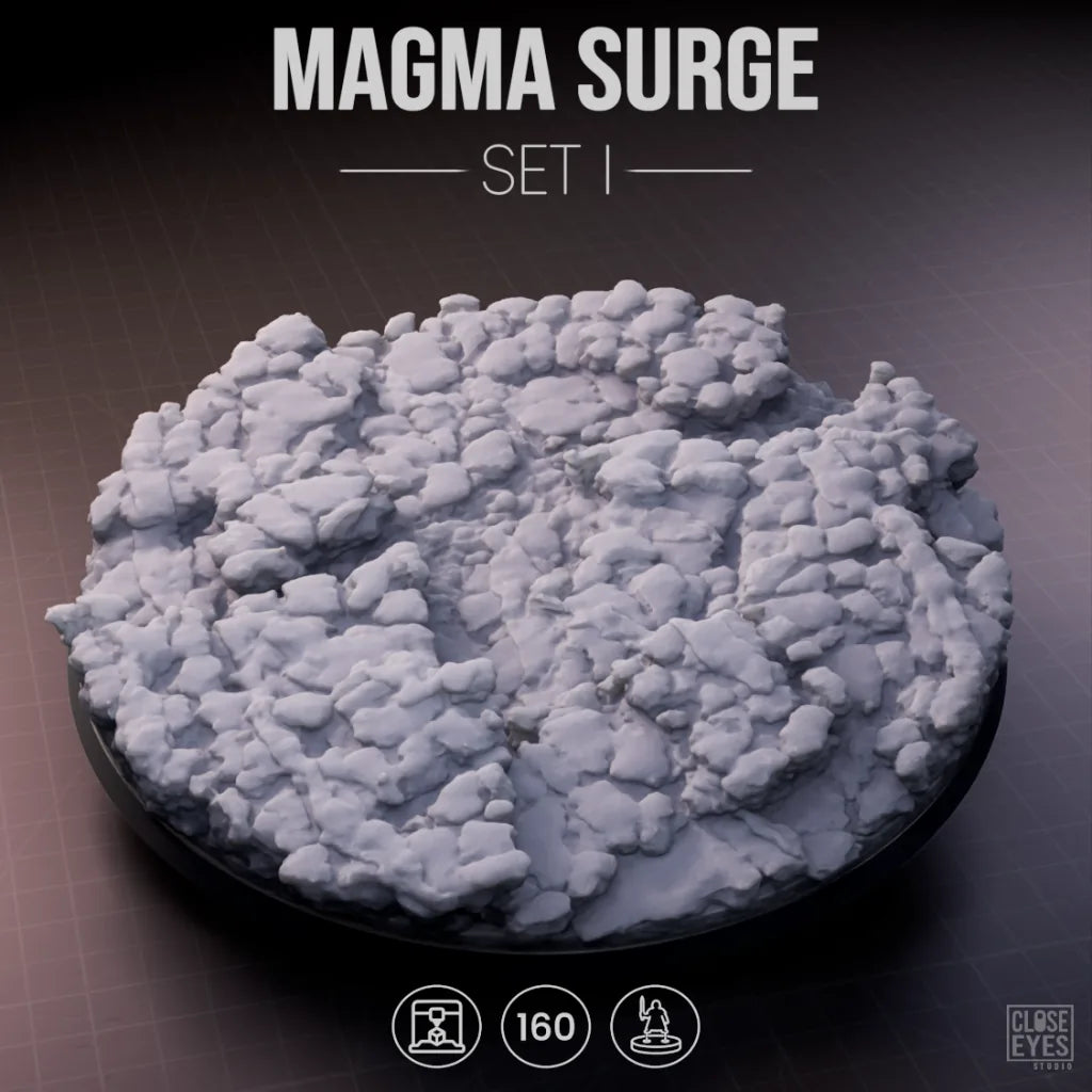 Volcanic Magma Surge Round 160mm Set I