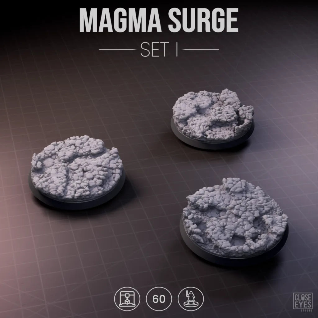 Volcanic Magma Surge Round 60mm Set I