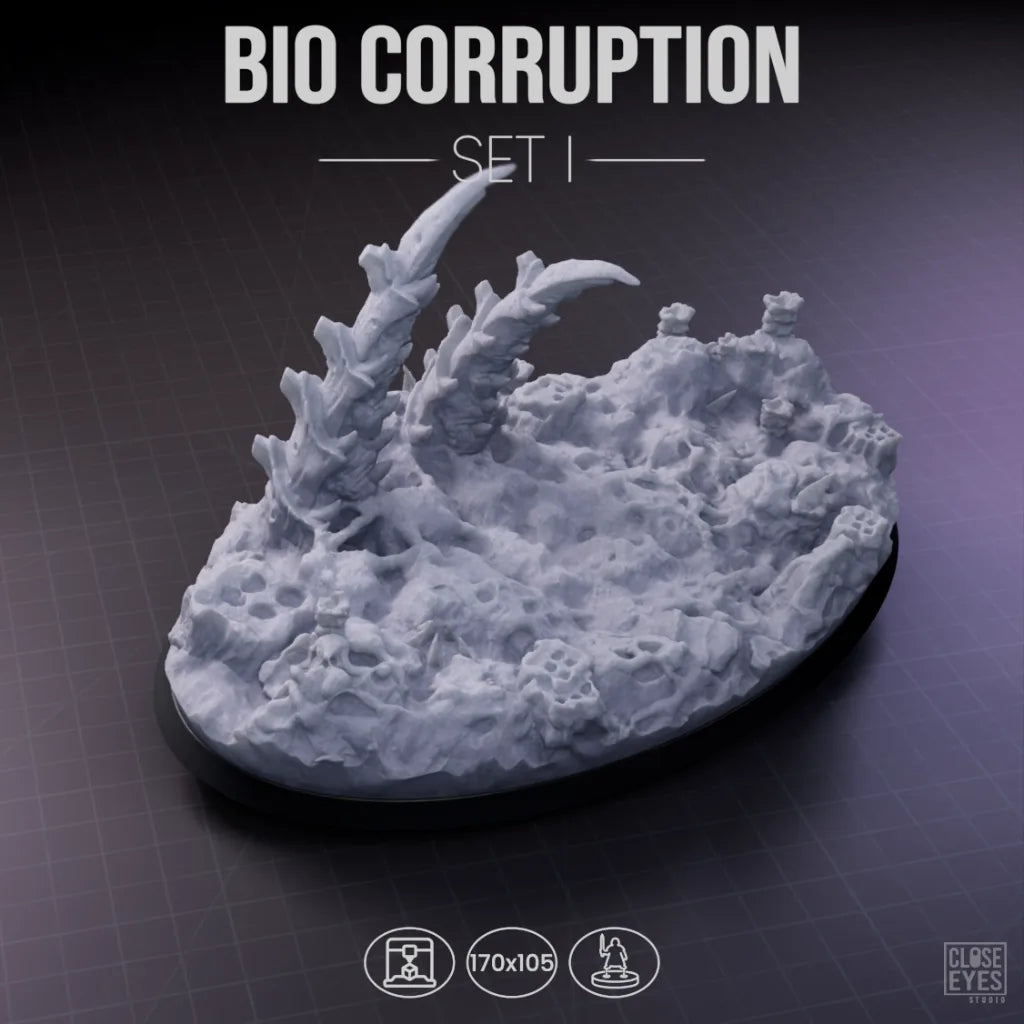 Xeno Bio-Corruption Oval 170x105mm Set I