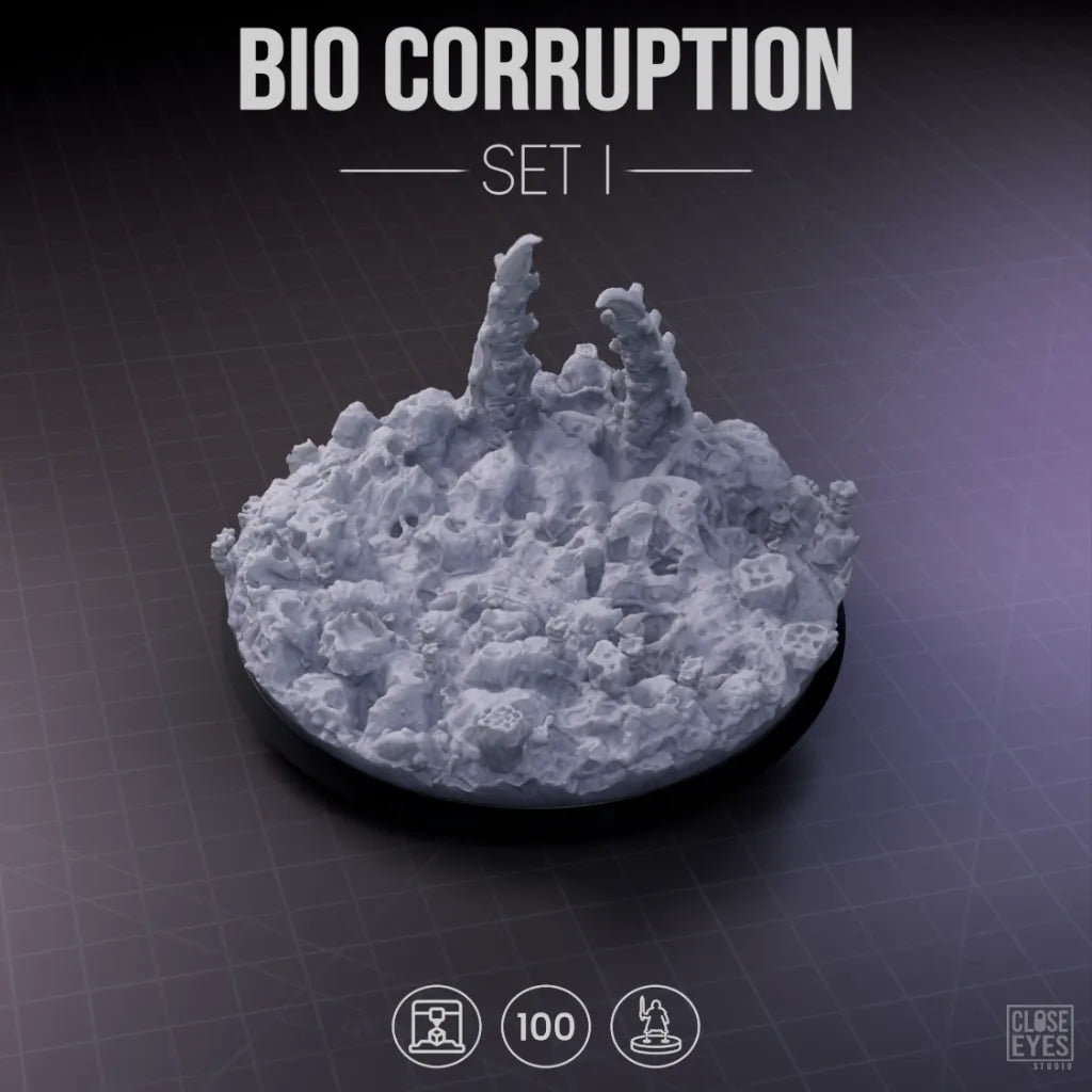 Xeno Bio-Corruption Round 100mm Set I
