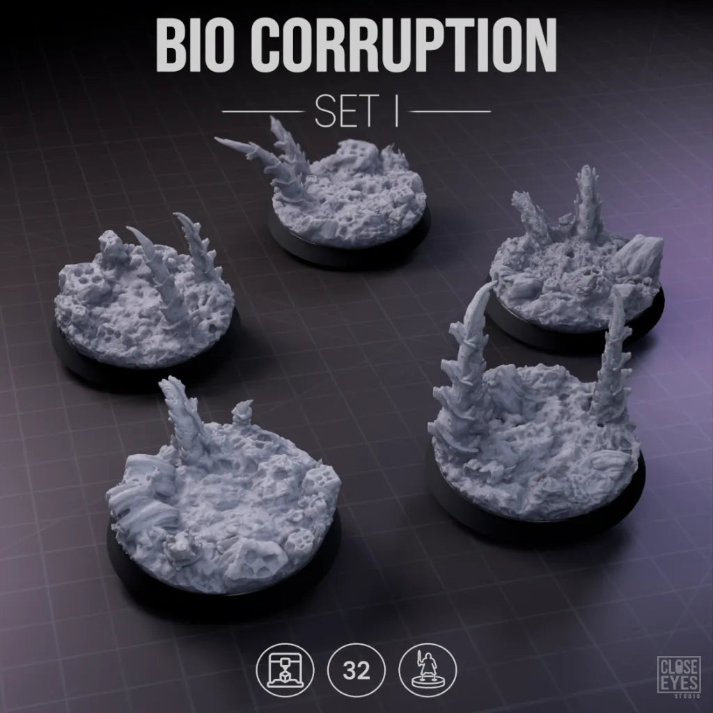 Xeno Bio-Corruption Round 32mm Set I