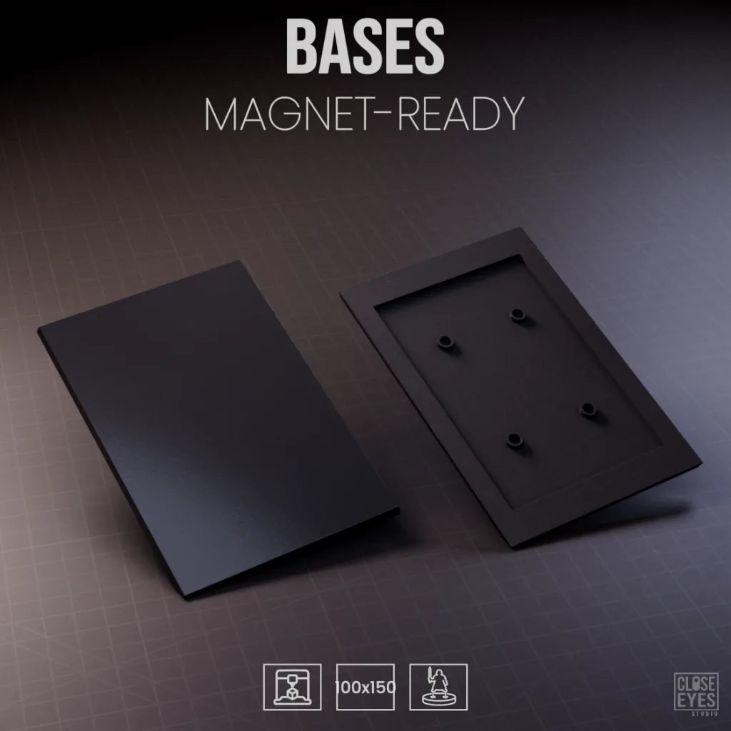 Accessories Bases Rectangular 100x150mm Magnet Ready