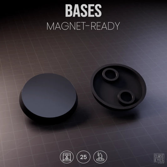 Accessories Bases Round 25mm Magnet Ready