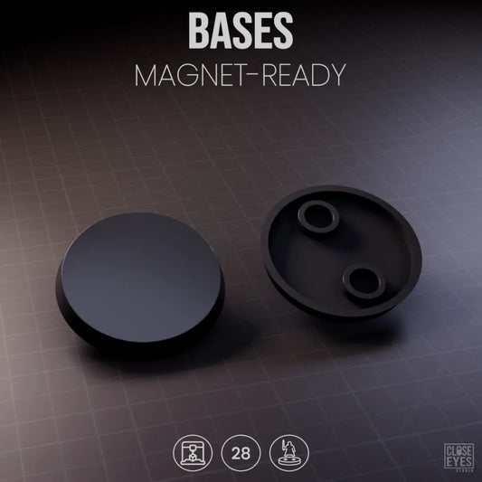 Accessories Bases Round 28mm Magnet Ready