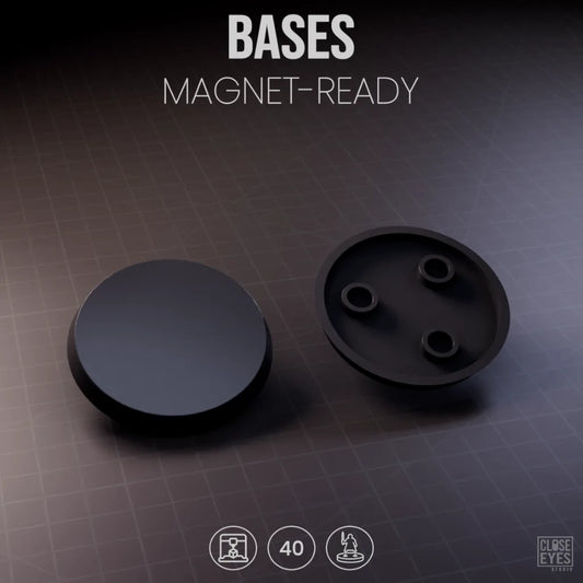 Accessories Bases Round 40mm Magnet Ready