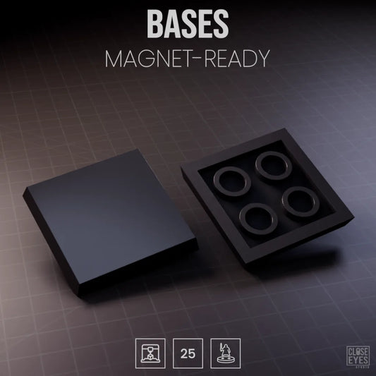 Accessories Bases Square 25mm Magnet Ready