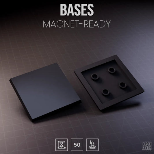 Accessories Bases Square 50mm Magnet Ready