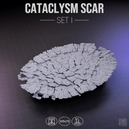 Arcane Cataclysm Scar Oval 105x70mm Set I