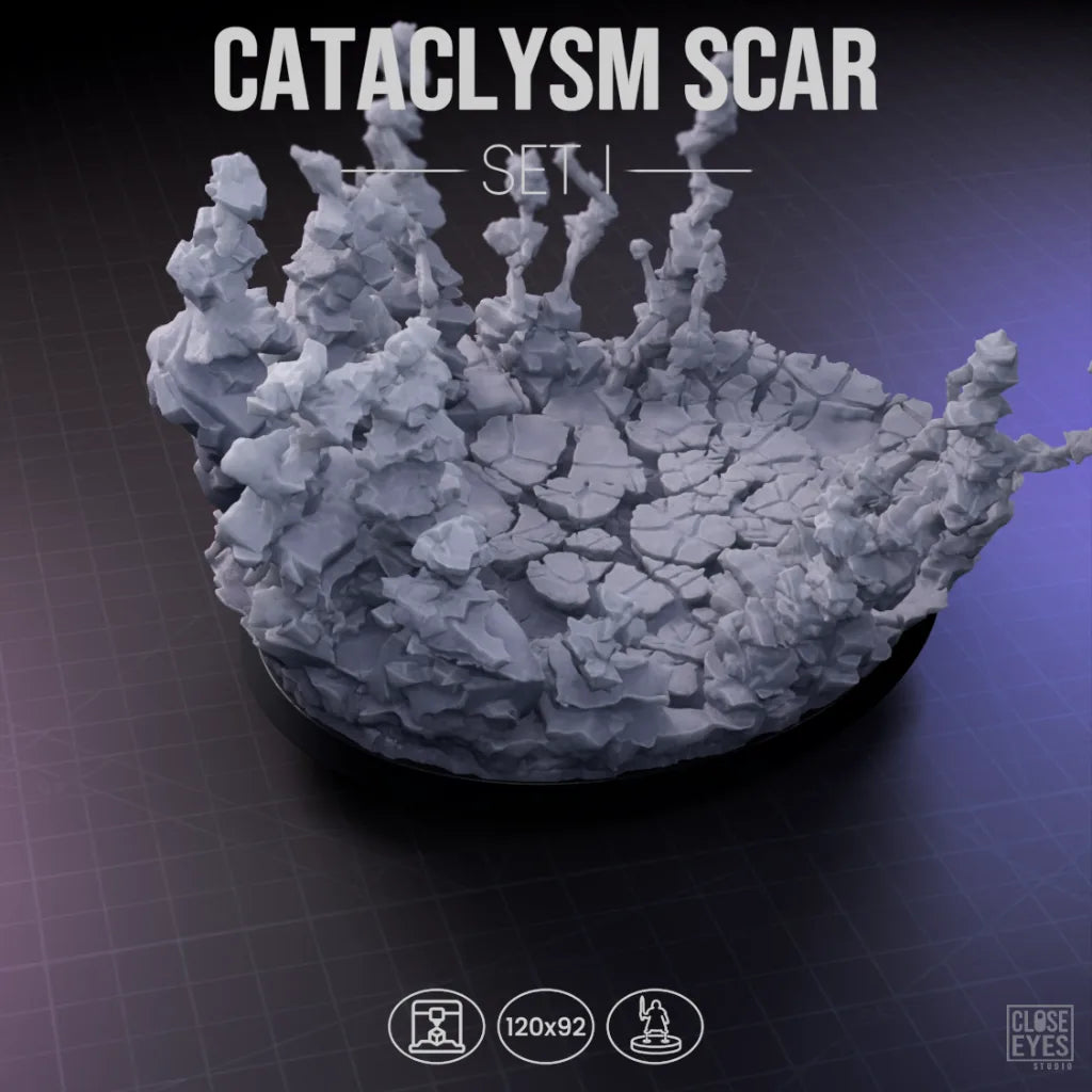 Arcane Cataclysm Scar Oval 120x92mm Set I