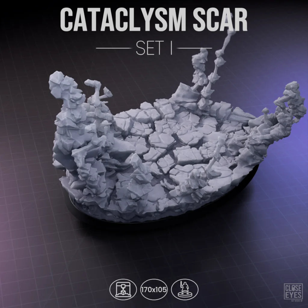 Arcane Cataclysm Scar Oval 170x105mm Set I