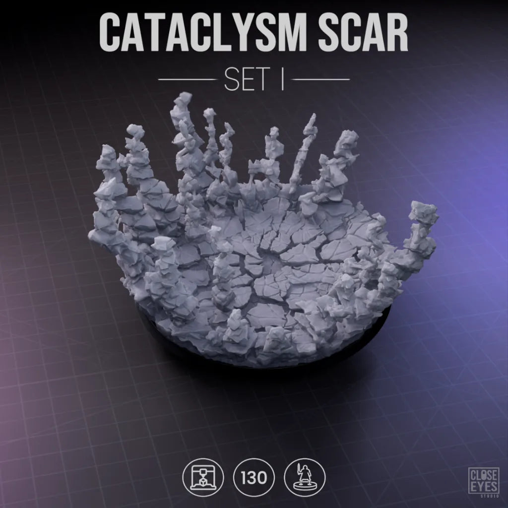 Arcane Cataclysm Scar Round 130mm Set I