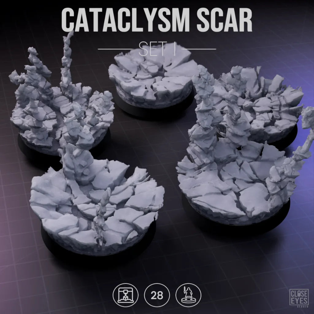 Arcane Cataclysm Scar Round 28mm Set I