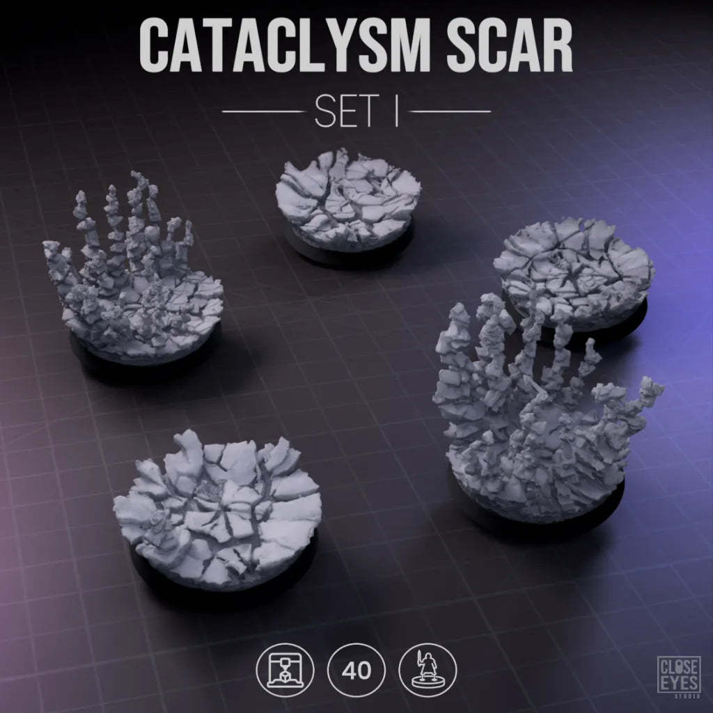 Arcane Cataclysm Scar Round 40mm Set I