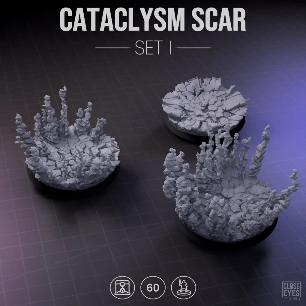 Arcane Cataclysm Scar Round 60mm Set I