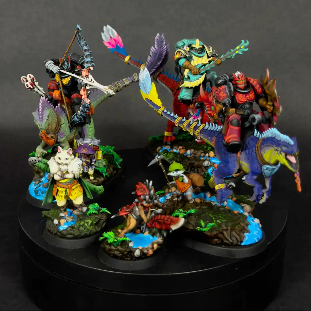 Collabs Exodites Hunters by BalothPaints