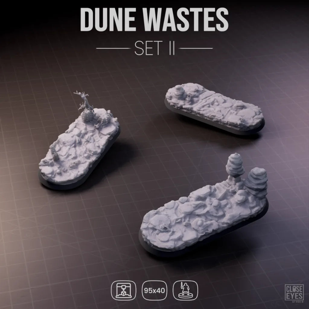 Desert Dune Wastes Elongated 95x40mm Set I