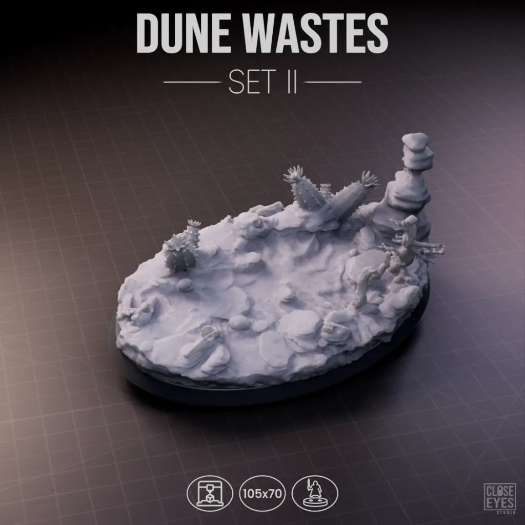 Desert Dune Wastes Oval 105x70mm Set I