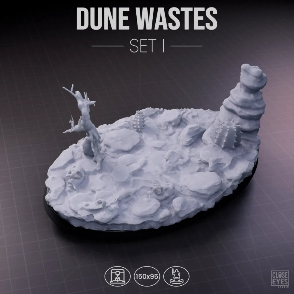 Desert Dune Wastes Oval 150x95mm Set I