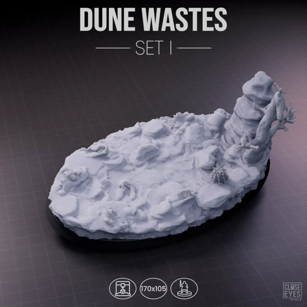 Desert Dune Wastes Oval 170x105mm Set I