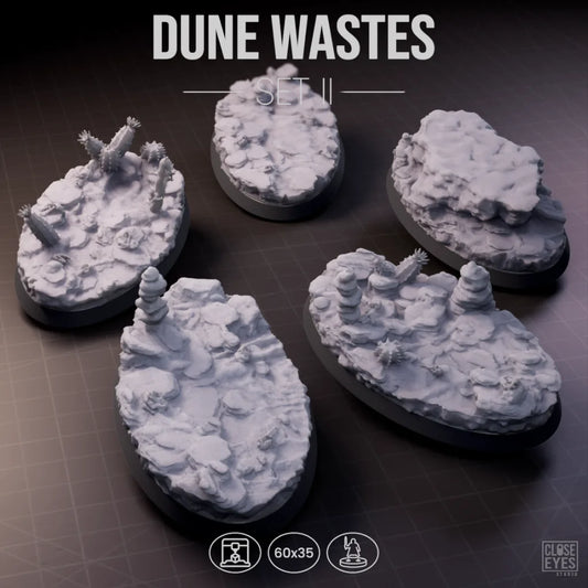 Desert Dune Wastes Oval 60x35mm Set I