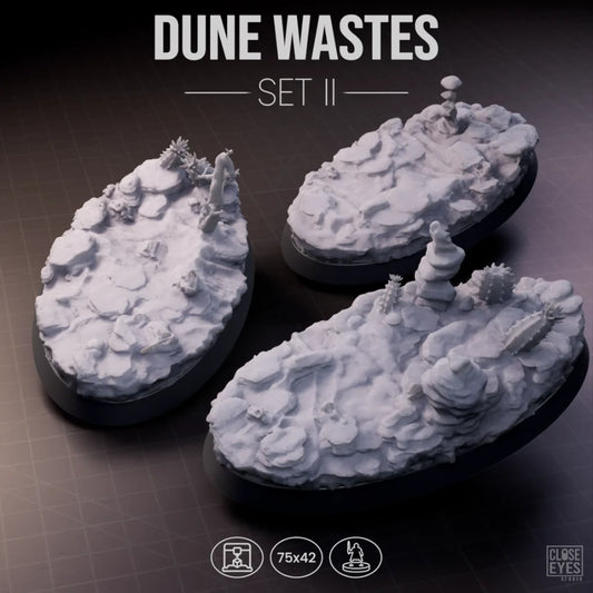 Desert Dune Wastes Oval 75x42mm Set I