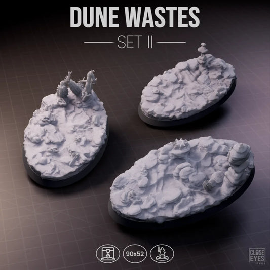 Desert Dune Wastes Oval 90x52mm Set I