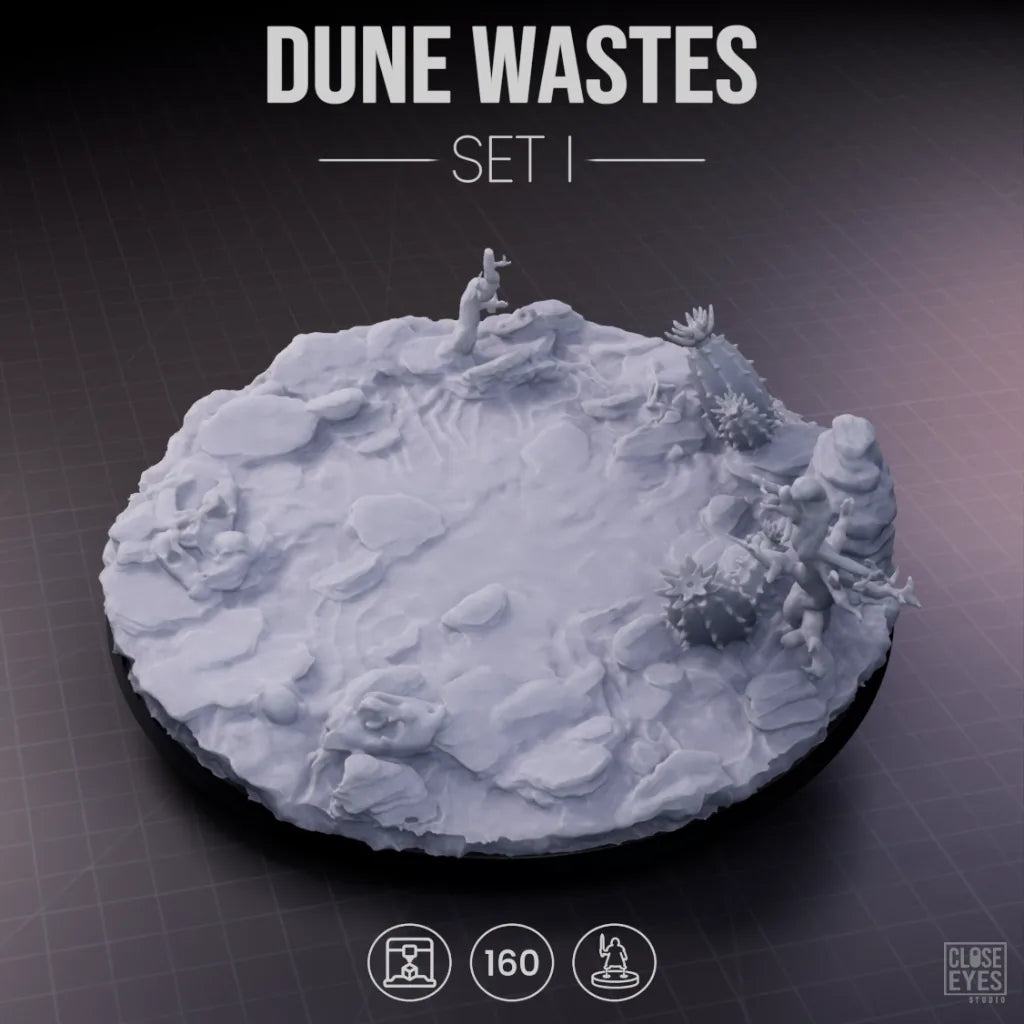 Desert Dune Wastes Round 160mm Set I