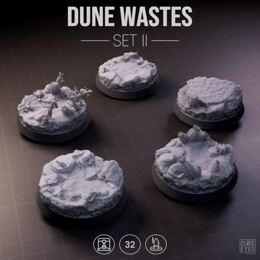 Desert Dune Wastes Round 32mm Set I