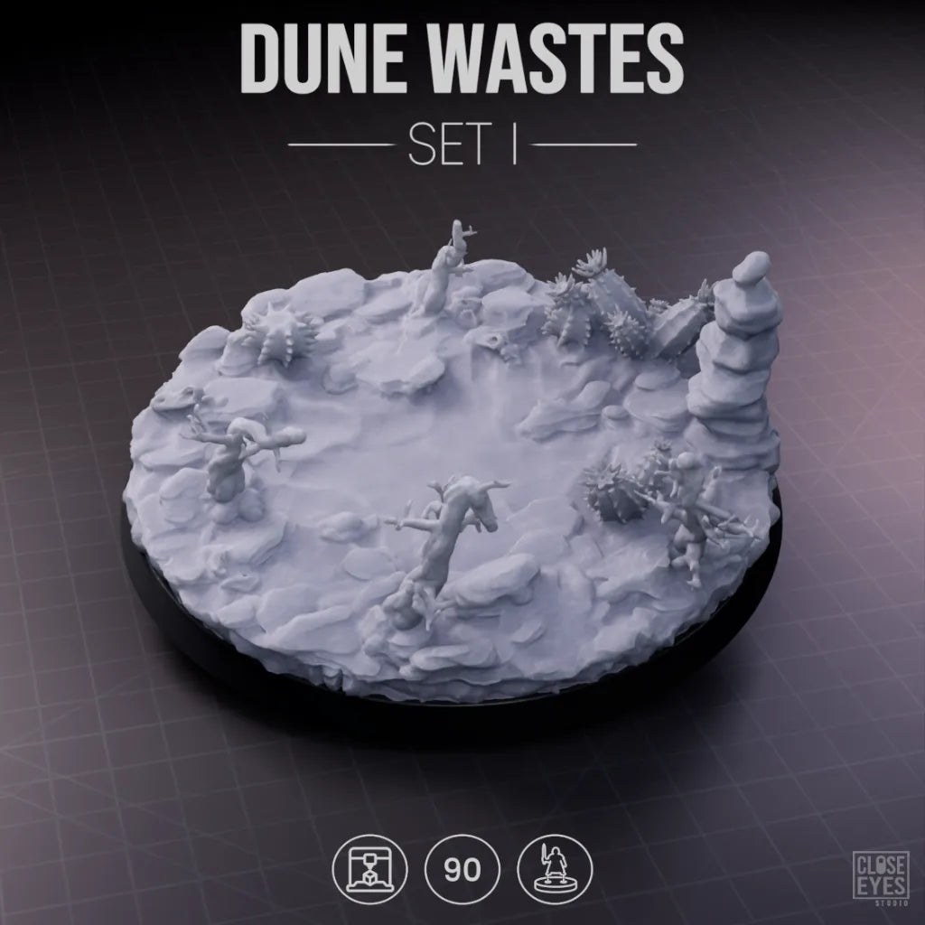 Desert Dune Wastes Round 90mm Set I