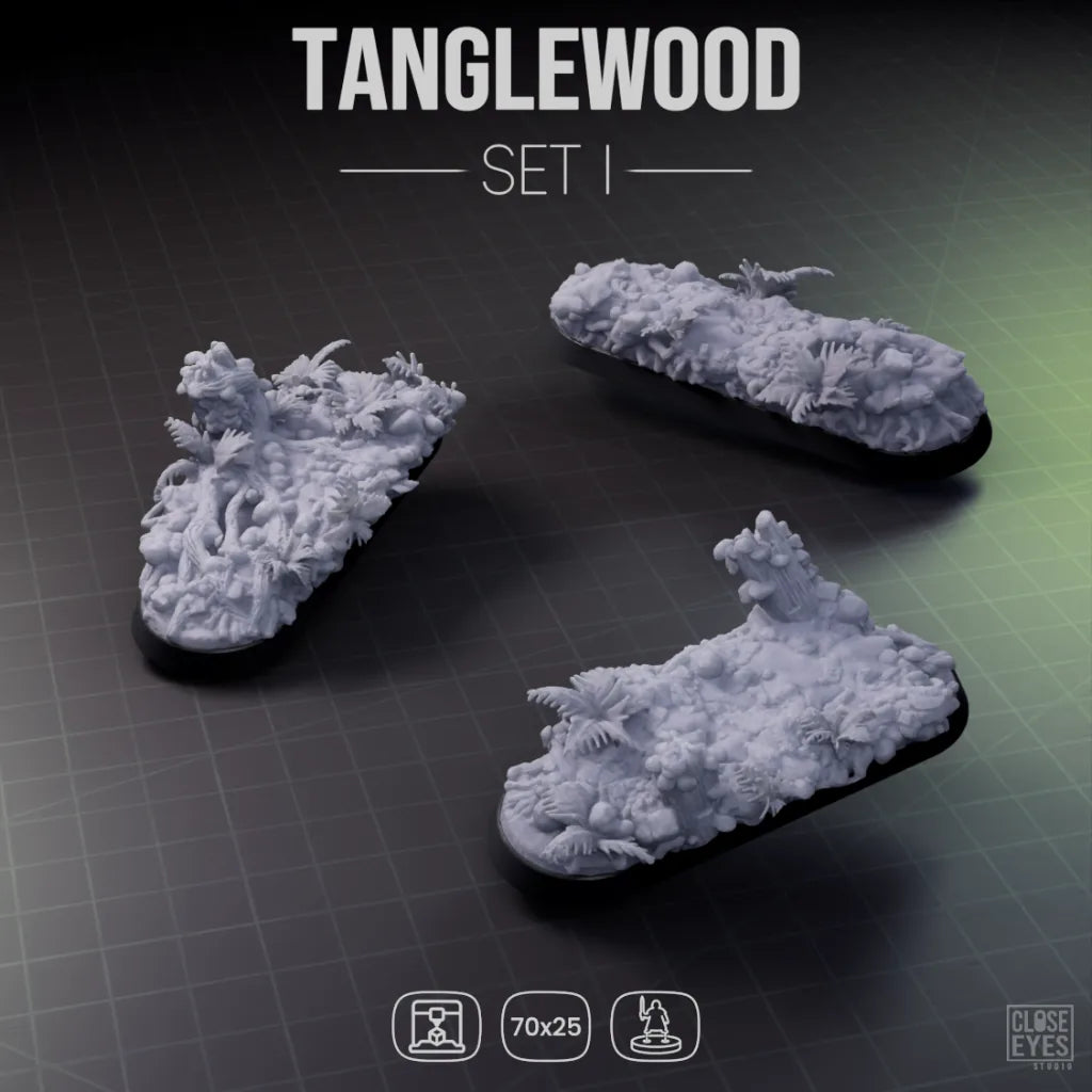 Forest Tanglewood Elongated 70x25mm Set I
