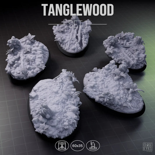 Forest Tanglewood Oval 60x35mm Set I