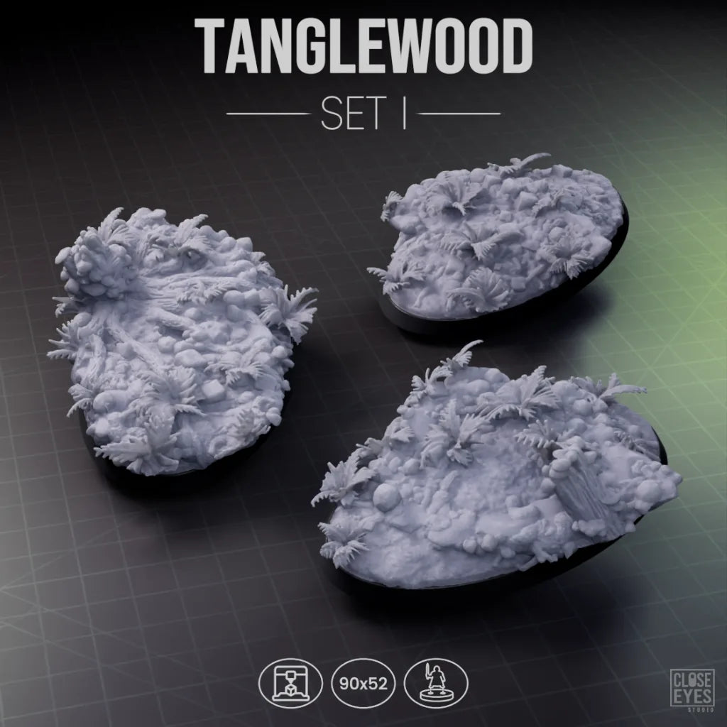 Forest Tanglewood Oval 90x52mm Set I