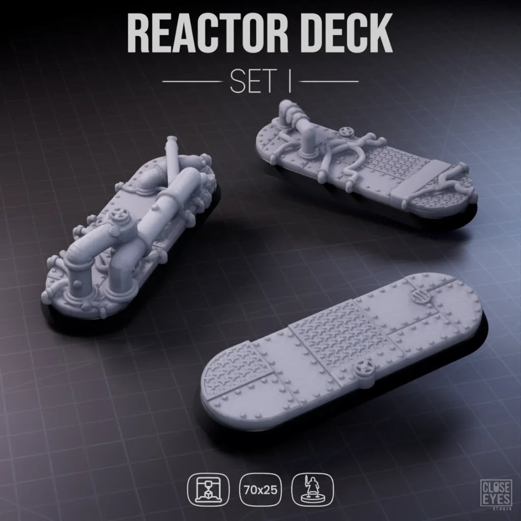 Industrial Reactor Deck Elongated 70x25mm Set I