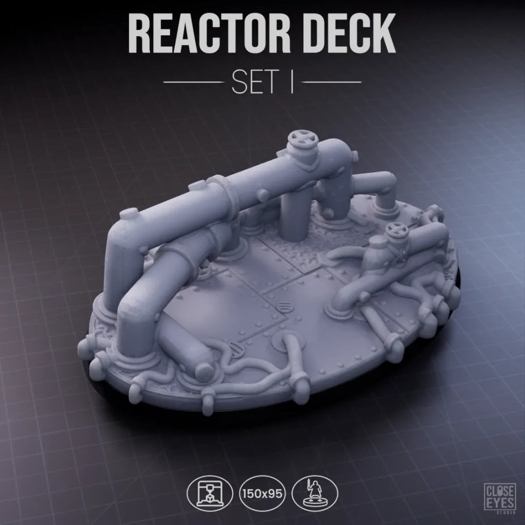 Industrial Reactor Deck Oval 150x95mm Set I