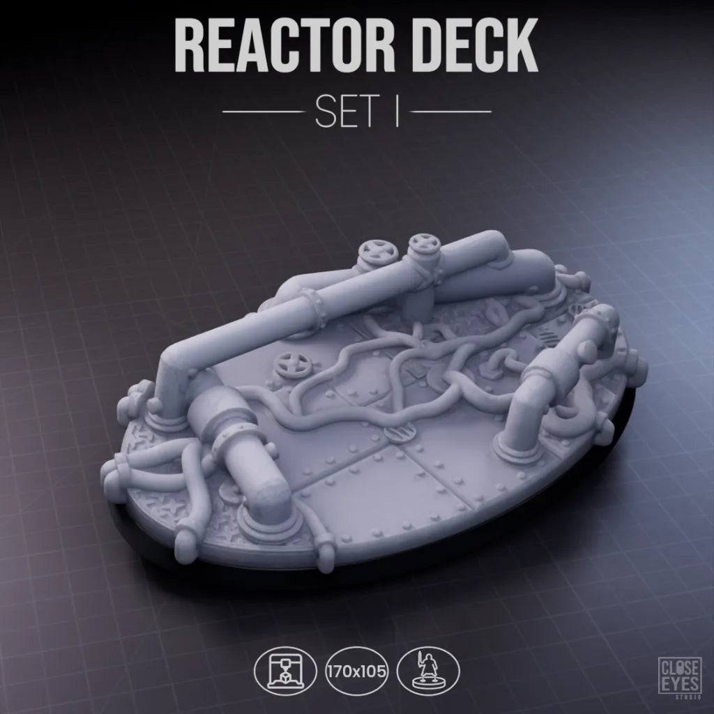 Industrial Reactor Deck Oval 170x105mm Set I