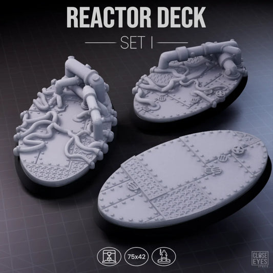 Industrial Reactor Deck Oval 75x42mm Set I