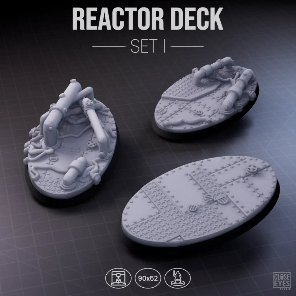 Industrial Reactor Deck Oval 90x52mm Set I