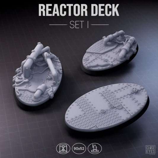 Industrial Reactor Deck Oval 90x52mm Set I