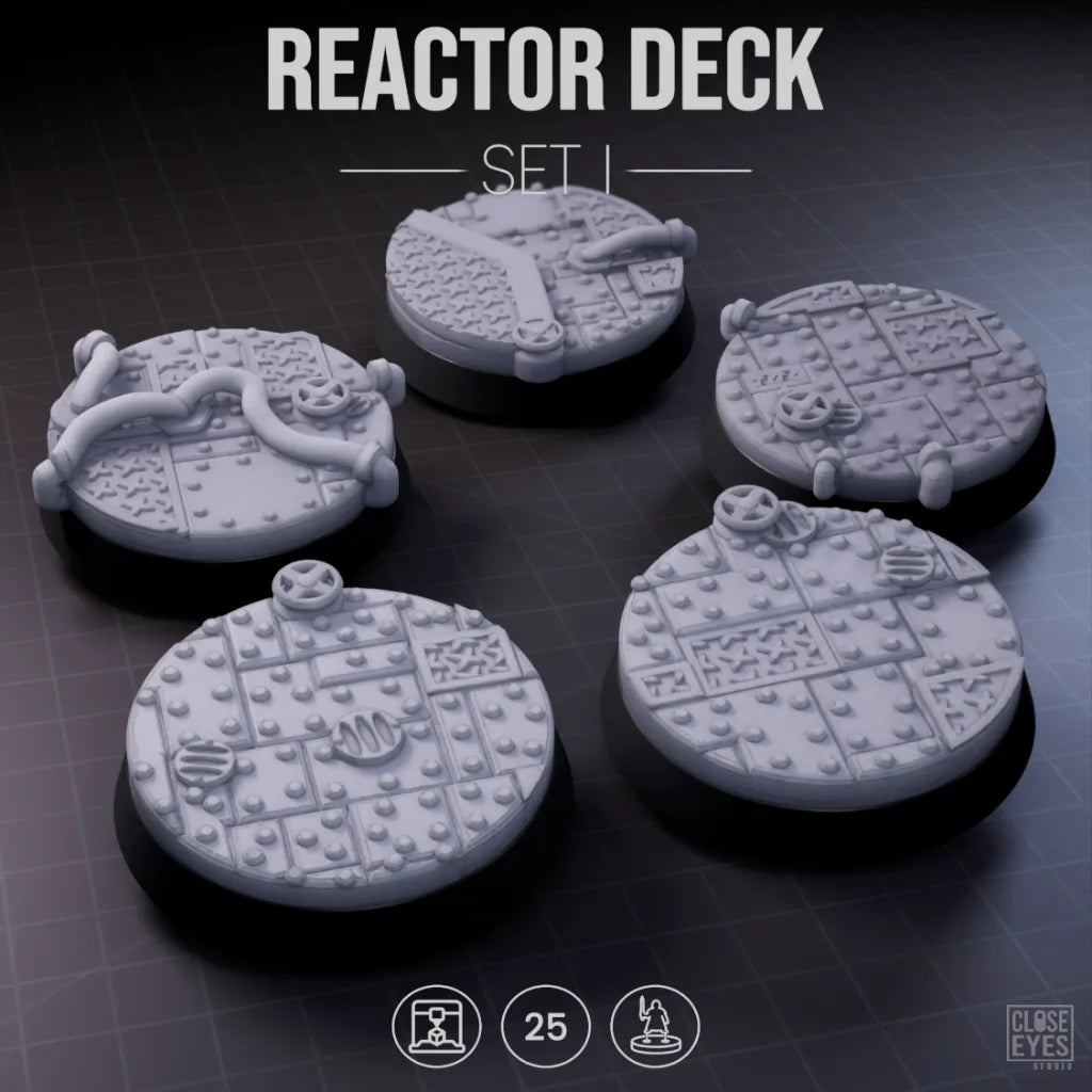 Industrial Reactor Deck Round 25mm Set I
